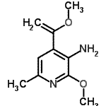 CAS#: 302933-94-4, 2-Methoxy-4-(1-Methoxyvinyl)-6-Methyl-3-Pyridinamine