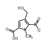 CAS#: 304015-82-5, 4-(Hydroxymethyl)-1-Methyl-5-Nitro-1H-Pyrrole-2-Carboxylic Acid