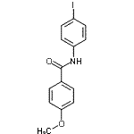 CAS 登录号：304668-39-1， N-(4-碘苯基)-4-甲氧基苯甲酰胺