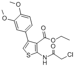 CAS 登录号：304863-82-9， 2-[(2-氯乙酰基)氨基]-4-(3,4-二甲氧基苯基)-3-噻吩羧酸乙酯