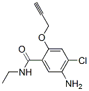 CAS 登录号：30533-76-7， 5-氨基-4-氯-N-乙基-2-丙-2-炔氧基苯甲酰胺