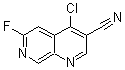 CAS 登录号：305371-18-0， 4-氯-6-氟-1,7-萘啶-3-甲腈