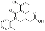 CAS 登录号：30544-71-9， 4-[(2-氯苯甲酰基)-(2,6-二甲基苯基)氨基]丁酸