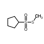CAS#: 30547-09-2, S-Methyl cyclopentanesulfonothioate