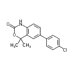 CAS#: 305799-74-0, 6-(4-Chlorophenyl)-4,4-Dimethyl-1,4-Dihydro-2H-3,1-Benzoxazin-2-One