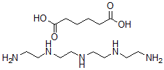 CAS#: 30580-35-9, Hexanedioic acid, polymer with N-(2-aminoethyl)-N'-(2-((2-aminoethyl)amino)ethyl)-1,2-ethanediamine