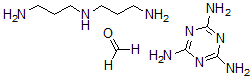CAS 登录号：30584-00-0， 甲醛与N-(3-氨基丙基)-1,3-丙烷二胺和1,3,5-三嗪-2,4,6-三胺的聚合物
