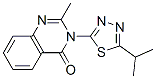 CAS#: 3060-19-3, 2-Methyl-3-(5-Propan-2-Yl-1,3,4-Thiadiazol-2-Yl)Quinazolin-4-One