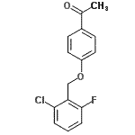 CAS 登录号：306934-77-0， 1-{4-[(2-氯-6-氟苄基)氧基]苯基}乙酮