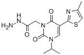 CAS#: 306935-29-5, 2-[5-(4-Methyl-1,3-thiazol-2-yl)-2,6-dioxo-3-isopropylpyrimidin-1-yl]acetohydrazide