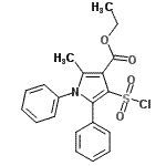 CAS#: 306936-29-8, Ethyl 4-(Chlorosulfonyl)-2-Methyl-1,5-Diphenyl-1H-Pyrrole-3-Carboxylate