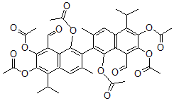 CAS 登录号：30719-67-6， 棉子酚乙酸