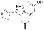 CAS#: 307327-49-7, [5-Furan-2-Yl-4-(2-Methyl-Allyl)-4 H-[1,2,4]Triazol-3-Ylsulfanyl]-Acetic Acid