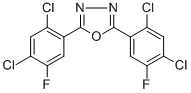 CAS 登录号：307557-48-8， 2,5-二(2,4-二氯-5-氟苯基)-1,3,4-恶二唑