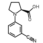 CAS 登录号：308108-11-4， 1-(3-氰基苯基)-L-脯氨酸
