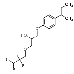 CAS 登录号：308362-88-1， 1-(4-仲-丁基苯氧基)-3-(2,2,3,3-四氟丙氧基)-2-丙醇
