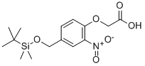 CAS 登录号：308815-83-0， 2-[4-(叔丁基二甲基硅烷基氧基甲基)-2-硝基苯氧基]乙酸
