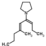 CAS 登录号：31100-59-1， 1-[(3E,5E)-6-甲基-3,5-壬二烯-4-基]吡咯烷