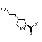 CAS 登录号：31101-27-6， (2S,4R)-4-丙基-2-吡咯烷鎓羧酸酯