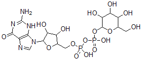 CAS#: 3123-67-9, [5-(2-Amino-6-Oxo-3H-Purin-9-Yl)-3,4-Dihydroxyoxolan-2-Yl]Methyl [Hydroxy-[3,4,5-Trihydroxy-6-(Hydroxymethyl)Oxan-2-Yl]Oxyphosphoryl] Hydrogen Phosphate