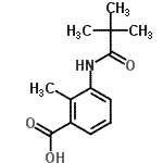 CAS#: 312317-36-5, 3-[(2,2-Dimethylpropanoyl)Amino]-2-Methylbenzoic Acid