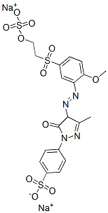 CAS#: 31237-03-3, Disodium 4-[4,5-Dihydro-4-[[2-Methoxy-5-[[2-(Sulphonatooxy)Ethyl]Sulphonyl]Phenyl]Azo]-3-Methyl-5-Oxo-1H-Pyrazol-1-Yl]Benzenesulphonate