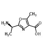 CAS#: 312958-46-6, 2-[(1R)-1-Aminoethyl]-5-Methyl-1,3-Oxazole-4-Carboxylic Acid