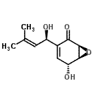 CAS 登录号：31298-54-1， (1S,5R,6S)-5-羟基-3-[(1R)-1-羟基-3-甲基-2-丁烯-1-基]-7-氧杂双环[4.1.0]庚-3-烯-2-酮