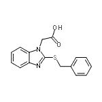 CAS#: 313240-26-5, [2-(Benzylsulfanyl)-1H-Benzimidazol-1-Yl]Acetic Acid