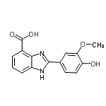 CAS#: 313278-98-7, 2-(4-Hydroxy-3-Methoxyphenyl)-1H-Benzimidazole-4-Carboxylic Acid