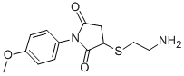 CAS#: 313379-18-9, 3-(2-Amino-Ethylsulfanyl)-1-(4-Methoxy-Phenyl)-Pyrrolidine-2,5-Dione
