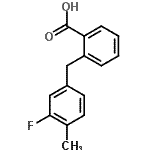 CAS 登录号：313505-74-7， 2-(3-氟-4-甲基苄基)苯甲酸
