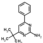 CAS#: 313505-80-5, 4-(2-Methyl-2-Propanyl)-6-Phenyl-2-Pyrimidinamine