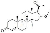 CAS#: 3136-93-4, (8S,9S,10R,13S,14S,16R,17S)-17-Acetyl-10,13-Dimethyl-16-Methylsulfanyl-1,2,6,7,8,9,11,12,14,15,16,17-Dodecahydrocyclopenta[a]Phenanthren-3-One
