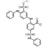 CAS#: 31361-99-6, Sodium 2-Anilino-5-{[2-Nitro-4-(Phenylsulfamoyl)Phenyl]Amino}Benzenesulfonate