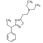 CAS#: 31363-10-7, N,N-Diethyl-2-[3-(1-Phenylpropyl)-1,2,4-Oxadiazol-5-Yl]Ethanamine