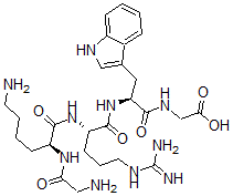 CAS 登录号：313642-02-3， 甘氨酰-赖氨酰-精氨酰-色氨酰-甘氨酸