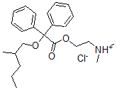 CAS 登录号：3142-11-8， 二甲基-[2-[2-(2-甲基戊氧基)-2,2-二苯基乙酰基]氧乙基]氯化铵
