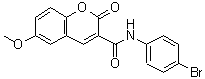 CAS 登录号：314272-99-6， N-(4-溴苯基)-6-甲氧基-2-氧代-2H-苯并吡喃-3-甲酰胺