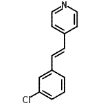 CAS 登录号：31428-94-1， 4-[(E)-2-(3-氯苯基)乙烯基]吡啶