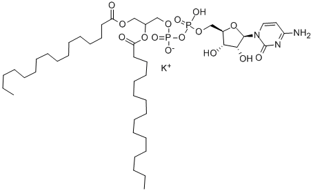CAS 登录号：3152-52-1， 1,2-二棕榈酰-Sn-甘油-3-二磷酰胞苷钾盐
