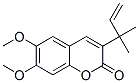 CAS#: 31526-60-0, 6,7-Dimethoxy-3-(2-Methylbut-3-En-2-Yl)Chromen-2-One