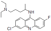 CAS#: 316-83-6, N'-(6-Chloro-2-Fluoroacridin-9-Yl)-N,N-Diethylpentane-1,4-Diamine