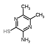 CAS 登录号：31613-88-4， 3-氨基-5,6-二甲基-2(1H)-吡嗪硫酮