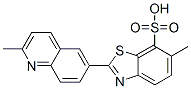 CAS 登录号：3181-86-0， 6-甲基-2-(2-甲基喹啉-6-基)-1,3-苯并噻唑-7-磺酸