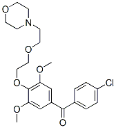 CAS#: 31858-72-7, (4-Chlorophenyl)-[3,5-Dimethoxy-4-[2-(2-Morpholin-4-Ylethoxy)Ethoxy]Phenyl]Methanone