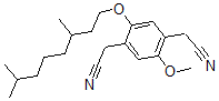 CAS#: 320580-51-6, 2-[4-(Cyanomethyl)-2-(3,7-dimethyloctoxy)-5-methoxyphenyl]acetonitrile
