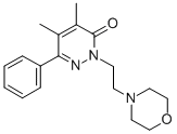 CAS 登录号：32165-32-5， 4,5-二甲基-2-(2-吗啉-4-基乙基)-6-苯基哒嗪-3-酮