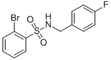 CAS#: 321705-40-2, 2-Bromo-N-(4-Fluorobenzyl)Benzenesulphonamide