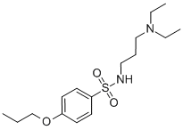 CAS#: 32410-96-1, N-(3-Diethylaminopropyl)-4-Propoxybenzenesulfonamide